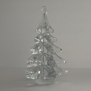 Vintage Handmade Glass Christmas Tree Ornament